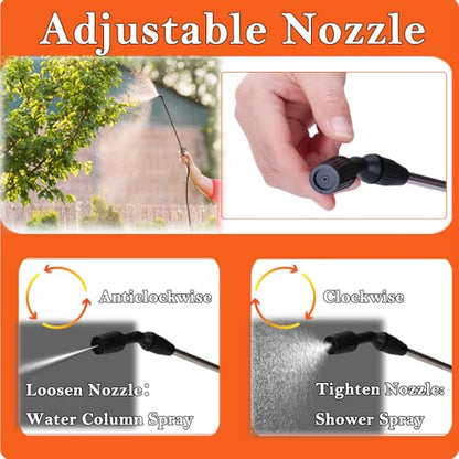5L Garden Pressure Sprayer, Portable Hand Pump Sprayer for Yard Care - color: 5L-Orange