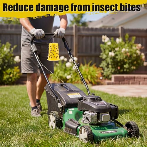 Sticky Coating Insect Trap, 8 Oz with Brush,Gnat Trap Kit - color: Yellow Cup