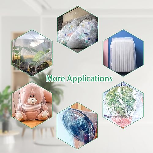 6Pcs 24"x32" Winter Plant Cover Freeze Protection, Plastic Plant Frost Bags - size: 32"H, 24" Opening