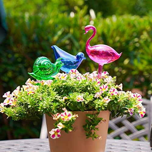 NiHome Spike Self-Watering Bulb 3PCS 10" Iridescent Pearl - color: Animal Tricolor (3 pack)