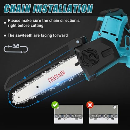 Cordless Hedge Trimmer and Chainsaw Combo for Makita 18V Battery - size: Hedge Trimmer + Chainsaw Combo