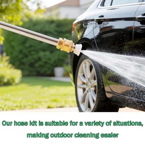 2026 Upgraded Jet Nozzle Power Washer for Garden Hose Cleaning Wand Set