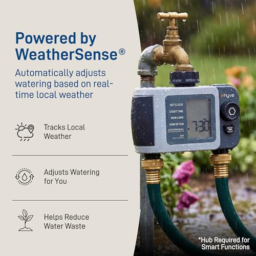 Orbit B-hyve XD 2-Port Smart Hose Watering Timer - Features Dual Outlet Irrigation Control - App Controlled Watering Timer with Bluetooth - Weatherproof Battery Powered - 24632 - size: 2-Port, style: Bluetooth