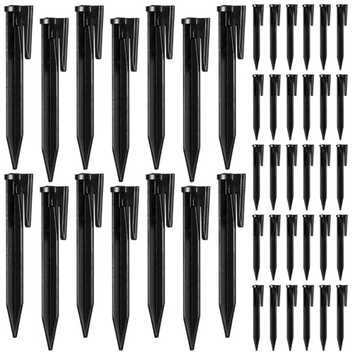 Wenqik 500 Count 3.3‘' Plastic Boundary Wire Stakes Lawn Pegs