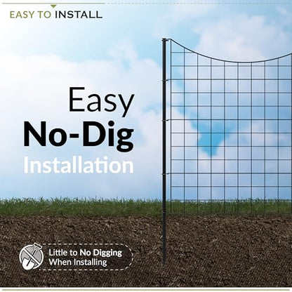 Zippity 39in H Black Metal Fence, DIY Fence Kit - color: 39" Tall (5 Panels)