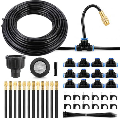 Drip Irrigation System 50FT 1/4" 2026-Upgrade Garden Sprinkler Kit - size: 50FT