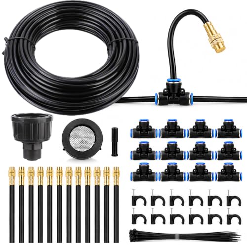 Drip Irrigation System 50FT 1/4" 2026-Upgrade Garden Sprinkler Kit - size: 50FT