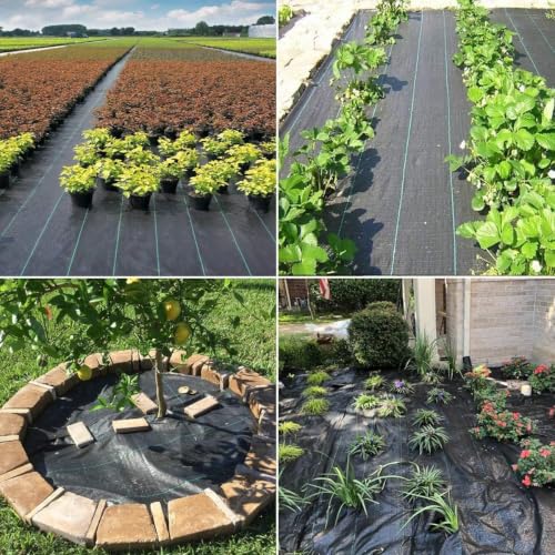 Weed Barrier Fabric Heavy Duty Landscape Fabric 2.8ft X 50ft - size: 2.8X50FT