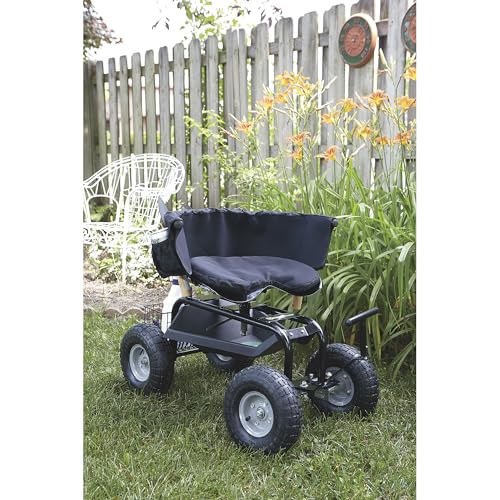 Strongway Deluxe Rolling Garden Seat with Easy Change Turnbars
