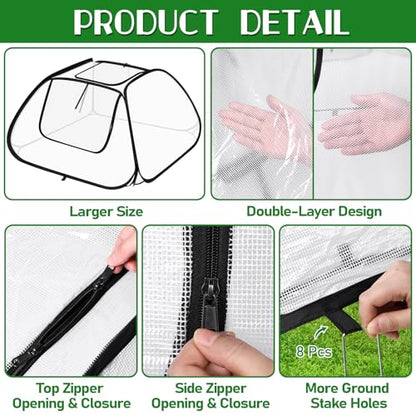 2 Pack Garden Covers for 6x3ft Raised Beds