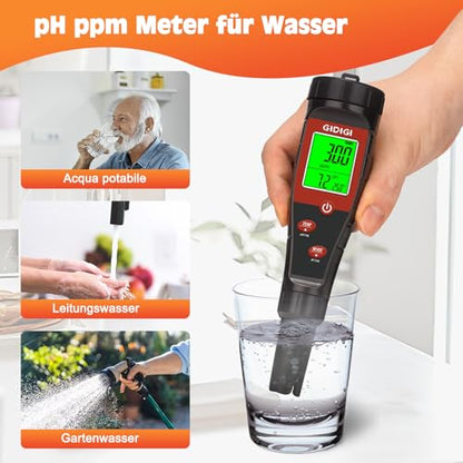 Digital pH Tester for Water, pH Meter for Hydroponic Water