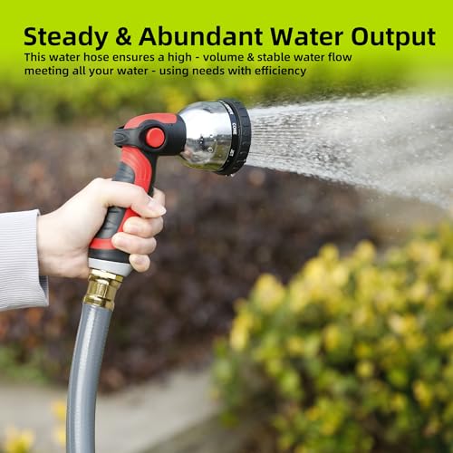 Worth 12 ft Gray Short Leader Garden Hose 5/8”, Male to Female Fittings - size: 5/8 in. x 12 ft.