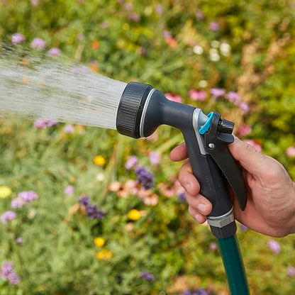 Gilmour Medium Duty Rear Control Garden Hose Nozzle with Ergonmic Grip - color: Black