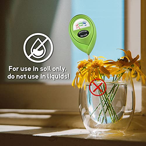 iPower Soil Moisture Meter for Plant Water Test Hygrometer Monitor for Garden, Lawn, Farm, Indoor and Outdoor Use, Green - size: Rod, style: 1 Pack