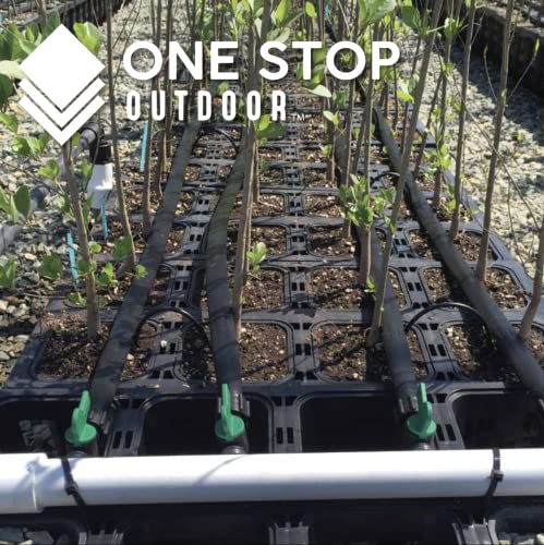 50 Pack 6" Inch Angled Drip Emitter Stake, (FITS 1/4" & 1/8" TUBING) for Precise Watering & Irrigation, Greenhouse, Container Gardening, Home Garden, and Hydroponics Growing - size: 6" Inch Long