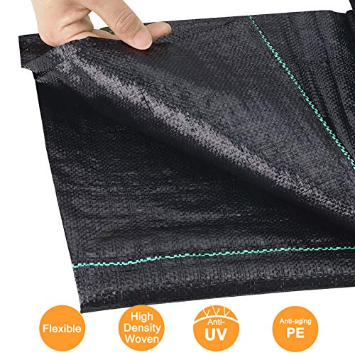 Weed Barrier Fabric, Heavy Duty Landscape Fabric Garden Cloth, 4ft x 10ft - size: 4ft x 10ft