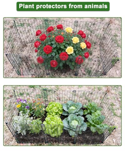 Plant Cages for Outdoor Plants - Metal Wire Mesh Plant Protector Cage/Guard