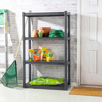 Sterilite 4 Shelf Unit, Heavy-Duty Plastic Utility Storage Rack, 3-Pack - size: 4 Shelf, style: 3 Pack