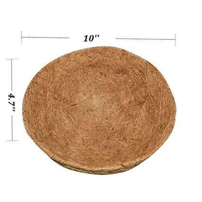 4PCS Coco Liner for Hanging Basket - 10 Inch Round - 100% Natural Planter Liner Replacement - color: 4pcs, size: 10inch