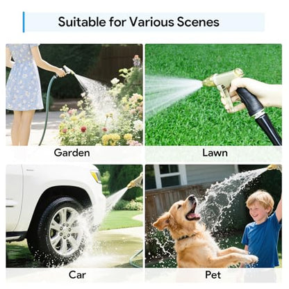 Garden Hose Nozzle, Heavy Duty Metal Spray Nozzle