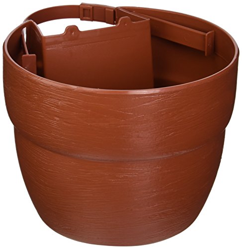EMSCO Bloomers Post Planter – Both Permanent and Temporary Installation Options – Garden In Untraditional Spaces – Terra Cotta - color: Terracotta, size: Post Planter