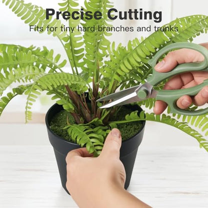 Housolution Flower Scissors, 3PCS Pointed Pruning Shears, Avocado Green - color: Pointed-avocado Green, size: 3 Pack