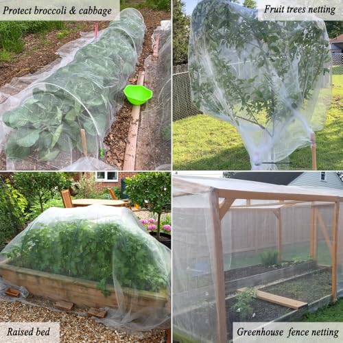 10X50 FT Garden Netting Pest Barrier, Ultra Fine Mesh - size: 10x50 FT
