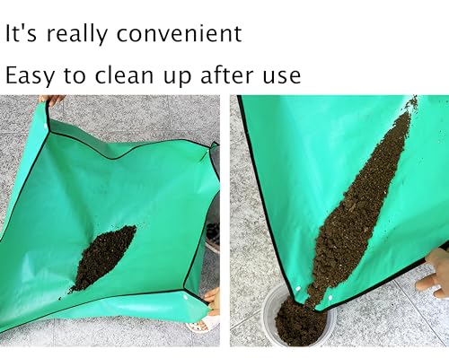 39.4" x 39.4" Large Plant Repotting Mat for Indoor Plants, Portable and Foldable Gardening mat, Waterproof Transplanting Potting Mat Gardening Tools Gifts for Gardener