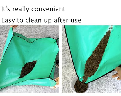 39.4" x 39.4" Large Plant Repotting Mat for Indoor Plants, Portable and Foldable Gardening mat, Waterproof Transplanting Potting Mat Gardening Tools Gifts for Gardener