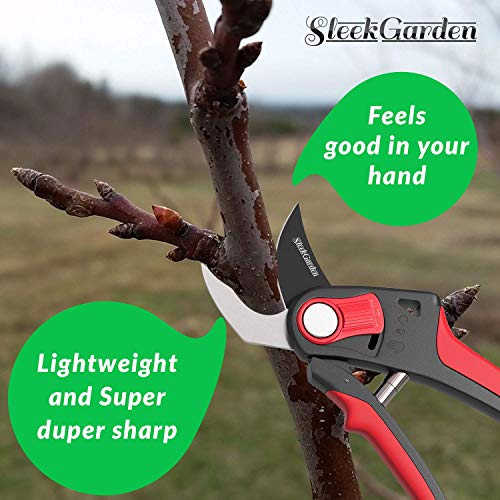Pruning Shears, Sharp Bypass EZ-Cut, Handheld Gardening Tools