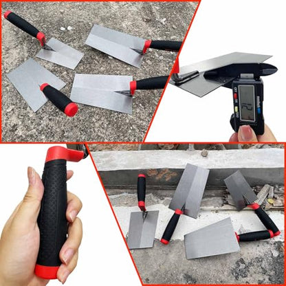 Bucket Margin Trowel Set, 4 Pcs Masonry Trowel Hand Tool Kit - size: Multi-size,4 Pack