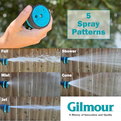 Gilmour Heavy Duty Thumb Control Garden Hose Nozzle with Swivel Connect - style: Thumb Control