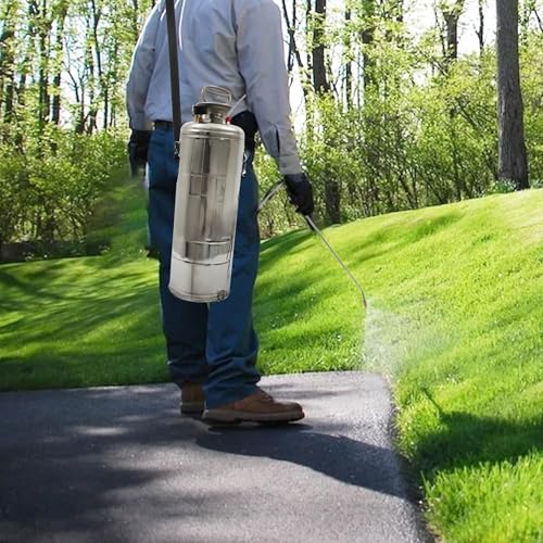 HOSTIC 3 Gallon Stainless Steel Sprayer Hand Pump Sprayer - size: 3 Gallon