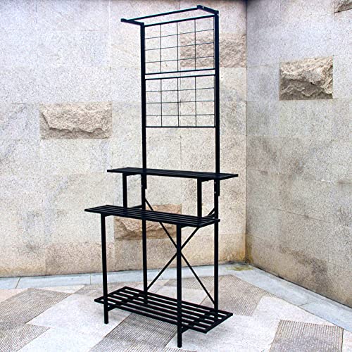 Hanging Plant Pot Shelf Rack Heavy Duty Plant holder Trellis,Multi Layer Plant Stand for Home, Garden, Balcony