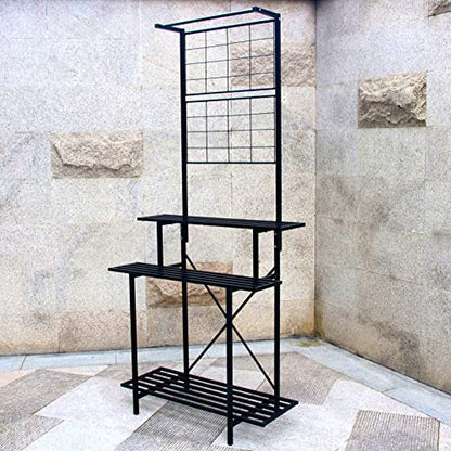 Hanging Plant Pot Shelf Rack Heavy Duty Plant holder Trellis,Multi Layer Plant Stand for Home, Garden, Balcony