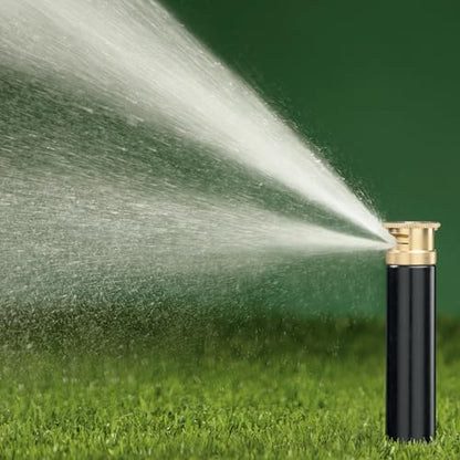 Orbit 80329 2" Professional Series Adjustable Pressure-Regulating Spray Sprinkler Body with Brass 15' Quarter Pattern Nozzle - style: Brass 15' Quarter Pattern