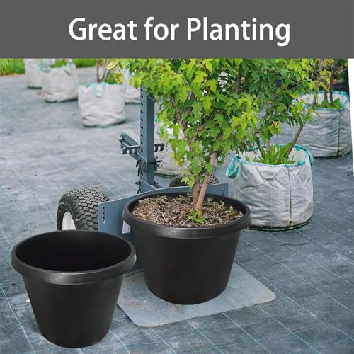 15 Gallon Nursery Pot 10-Pack Plastic Garden Planter Pots - size: Standard 15 Gallon