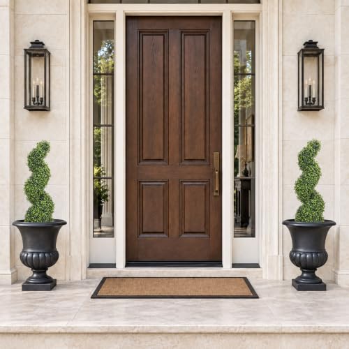 THE BLOOM TIMES 3ft Tall Spiral Topiary Trees Artificial Outdoor Set of 2 - color: Boxwood Light Green, size: 3ft