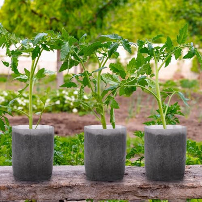 GREANER 12.6"x13.4" Seedling Bags, 25Pcs Nursery Growing Bags for Growing Vegetables, Fabric Pots for Seed Planting Succulents Vegetable Flower Potato Tomato - size: 12.6"x13.4"/25pcs
