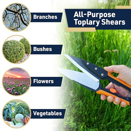 Kings County Tools Garden Clippers - Grass Cutter Hand Edging Shears