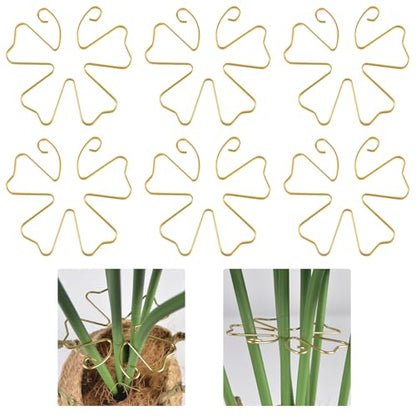 6pcs Plant Stem Support, Iron Monstera Plants Support, Plant Stem Holder - color: Butterfly-6pcs