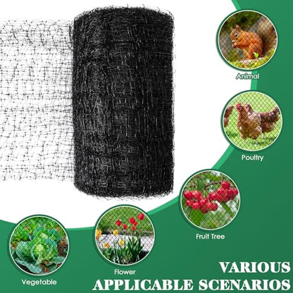 2 Roll Deer Fence Netting, 7.5 x 200 ft Heavy Duty Garden Netting