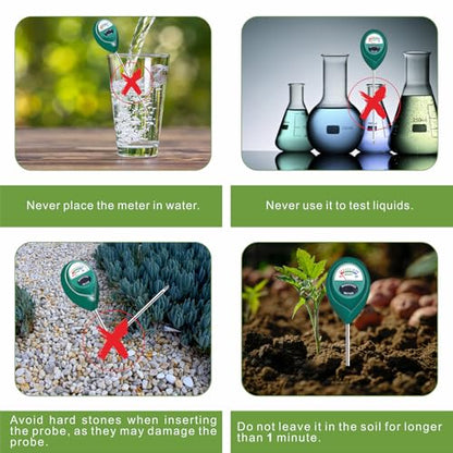XLUX Plant Soil Moisture Meter, for Indoor and Outdoor use, Battery-Free - color: Green