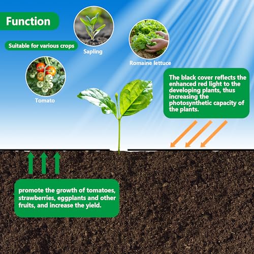 CODREE 2 Pcs Heavy-Duty Garden Weed Barrier - 13 x 4 Ft Landscape Fabric with Planting Holes - Weed Control Gardening Mat with 12 Ground Nails - color: 2pcs-4x13ft