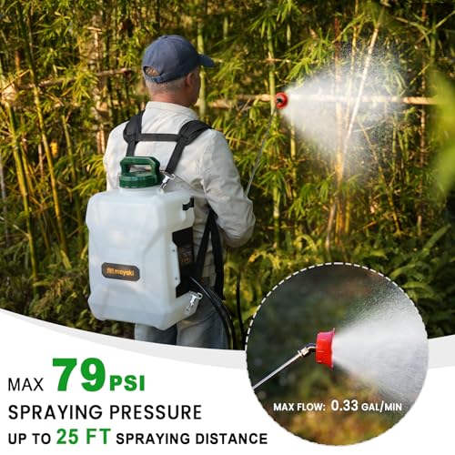 3Gal Lawn Garden Backpack Sprayer Compatible with Makita 18V Battery