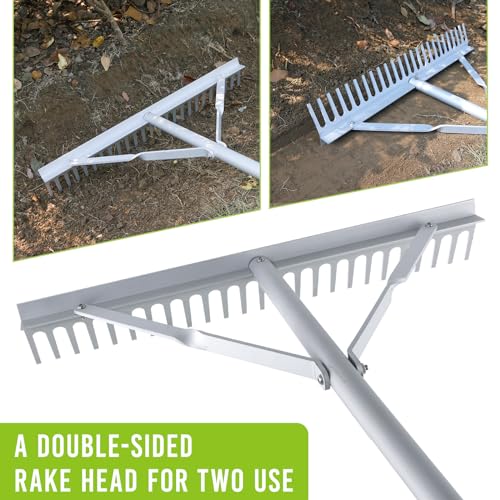 24 Inch Aluminum Landscape Rake - style: 24 Inch Landscape Rake