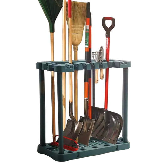 Drip Depot Garden Tool Storage Rack Freestanding Heavy-Duty Plastic