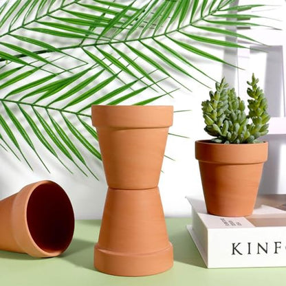 vensovo 2.5" Tiny Terracotta Pots with Drainage, Mini Clay Pot, 12 Pack