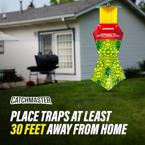 Catchmaster Japanese Beetle Traps 3 Pack, Outdoor Beetle Bags w/Dual Lure - size: 3-Pack