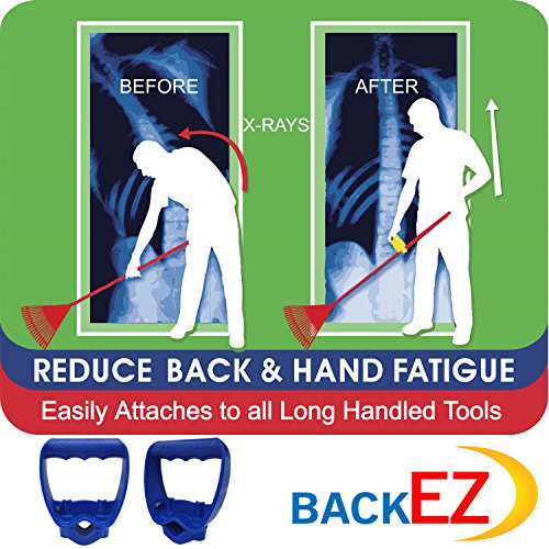 Back-Saving Tool Handle Attachment, EVR-Grip Upgrade, Labor-Saving Ergonomic Shovel Add-on Handle, Blue - color: Blue